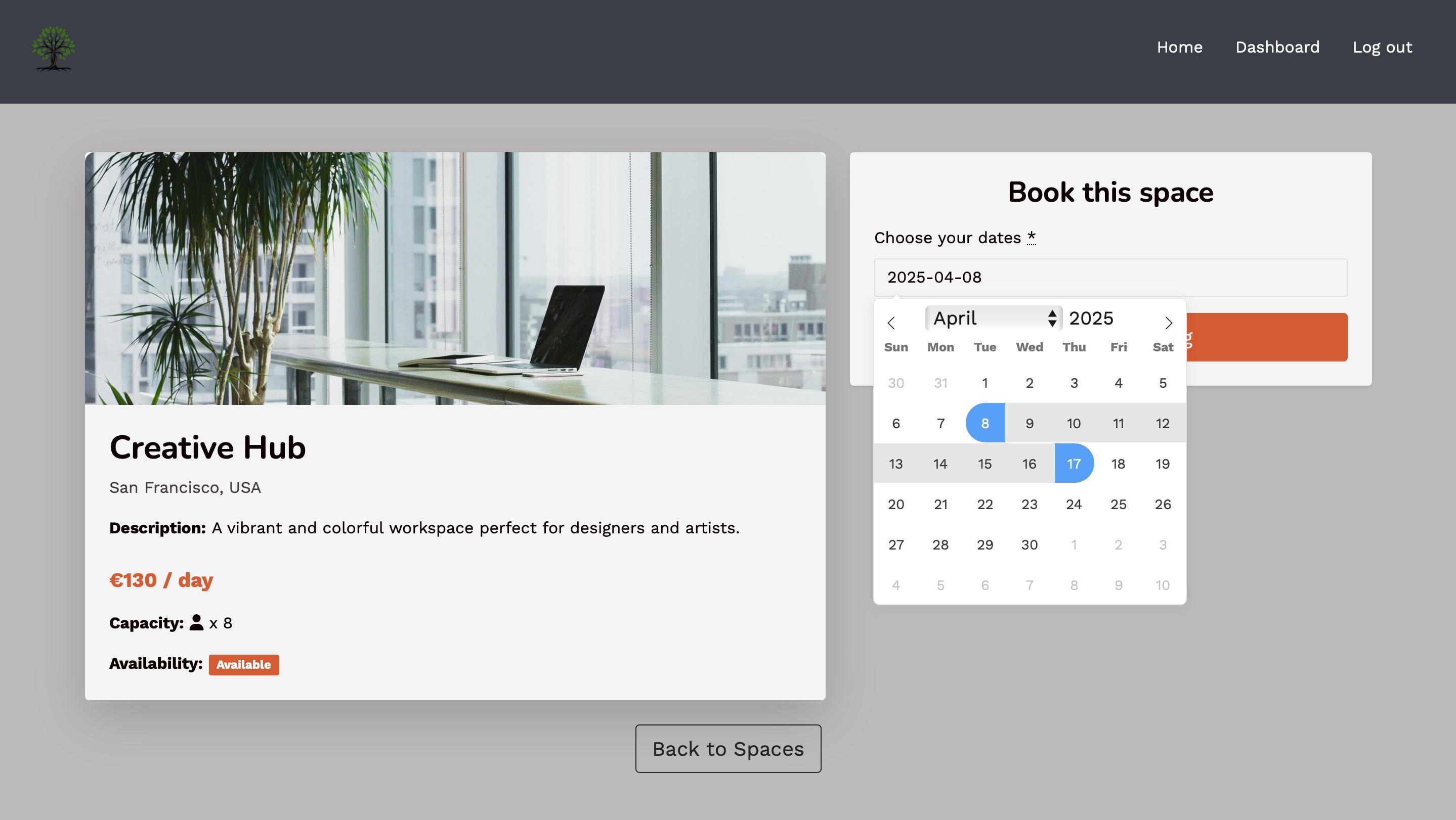 WorkTree Booking System